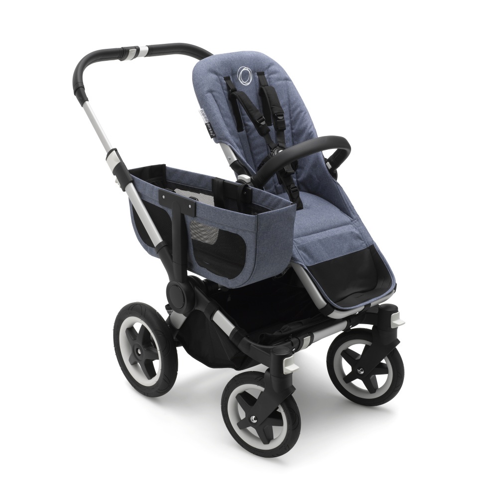 фото Bugaboo Donkey 2 Mono comlete ALU/BLUE MELANGE-SKY BLUE