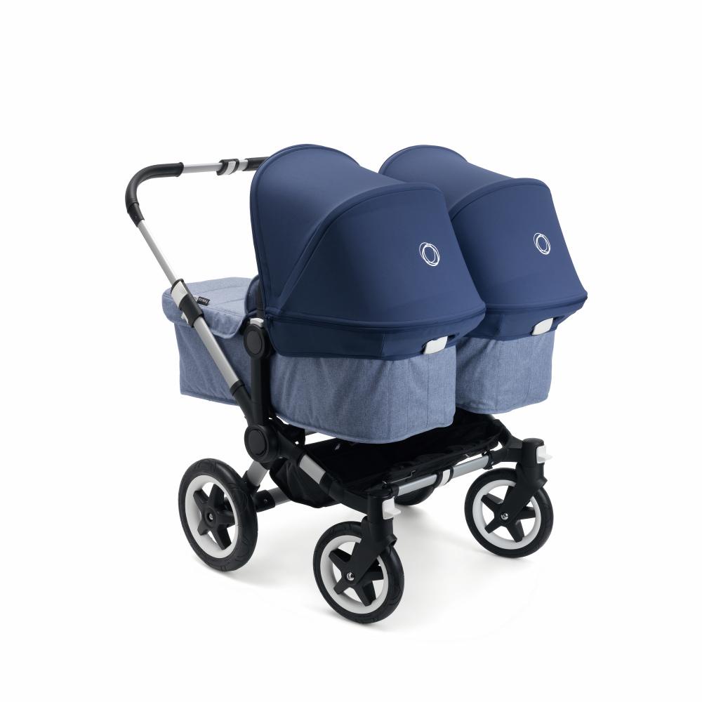 фото Bugaboo Donkey 2 TWIN comlete ALU/BLUE MELANGE-SKY BLUE