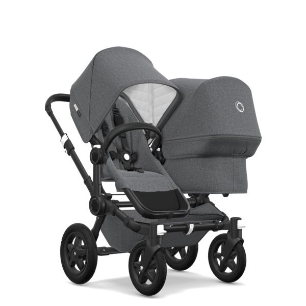 фото Bugaboo Donkey 2 Classic TWIN comlete BLACK/GREY MELANGE