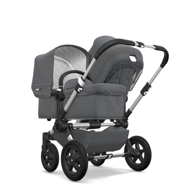 фото Bugaboo Donkey 2 Classic TWIN comlete BLACK/GREY MELANGE