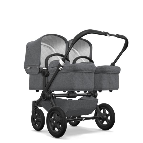 фото Bugaboo Donkey 2 Classic DUO comlete BLACK/GREY MELANGE