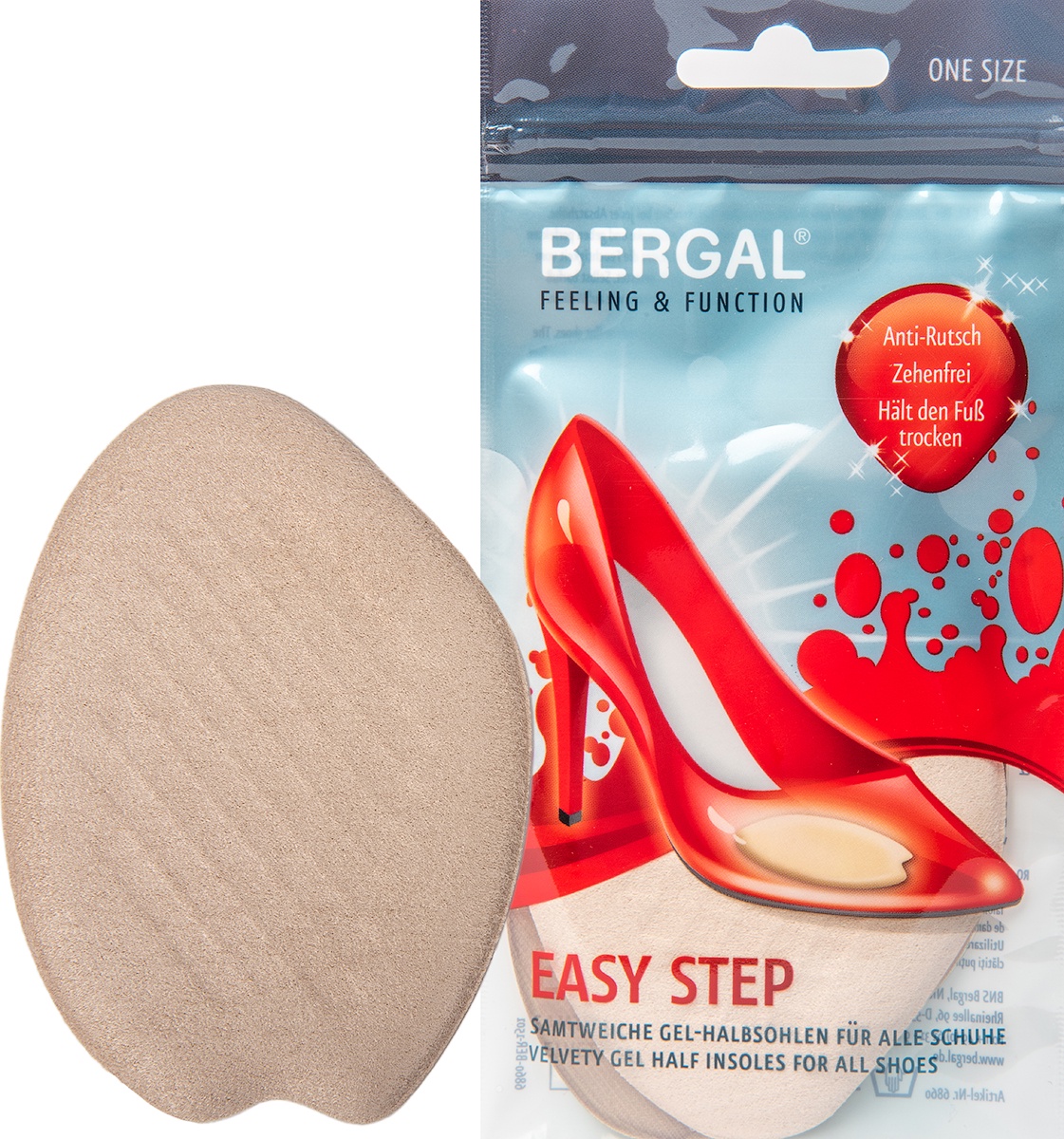 фото Полустелька гелевая BERGAL Easy Step