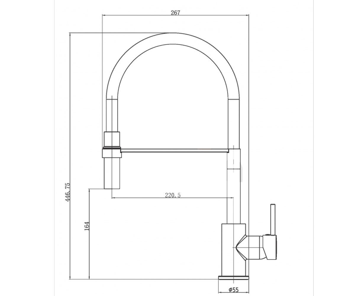 фото Смеситель для кухонной мойки INVENA, KAMELEON цвет LIME) BZ-29-L08-C, 207