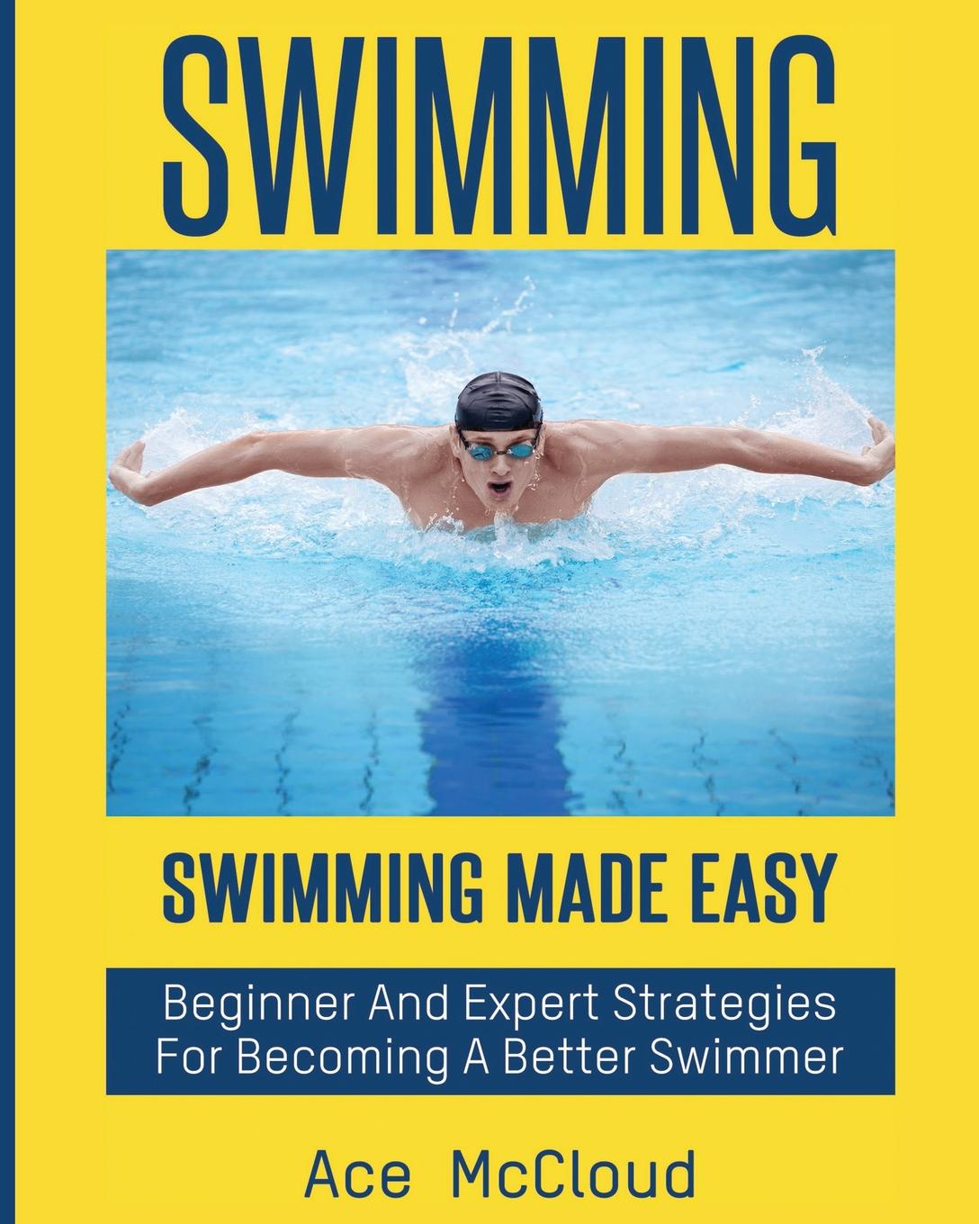 He swims well good. Swimming is good. Learn swimming with book.