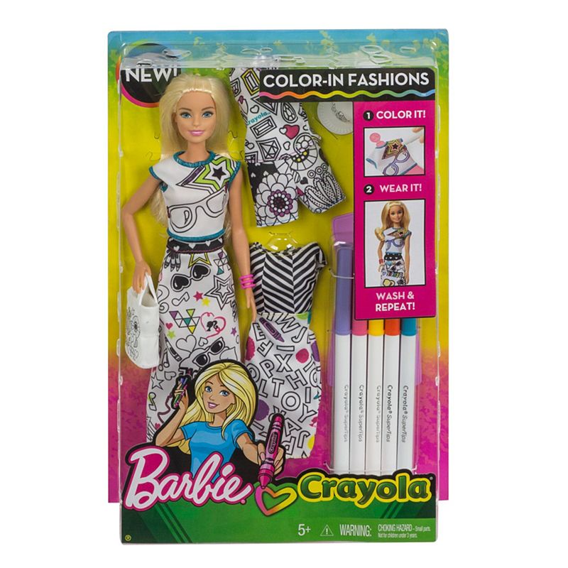 фото Barbie и Crayola с ароматной одеждой Mattel