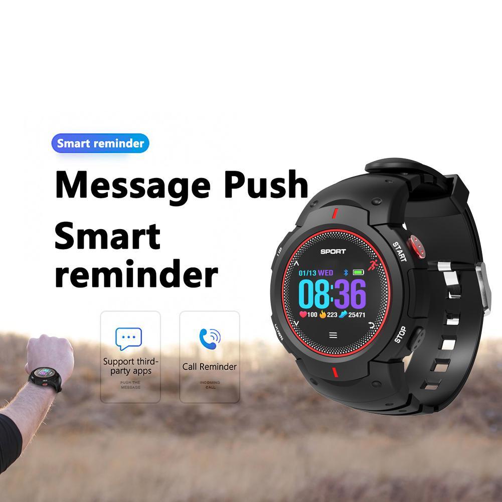 фото F13 Bluetooth IP68 водонепроницаемый Heart Rate Мультиспорт Смарт часы (красный) None