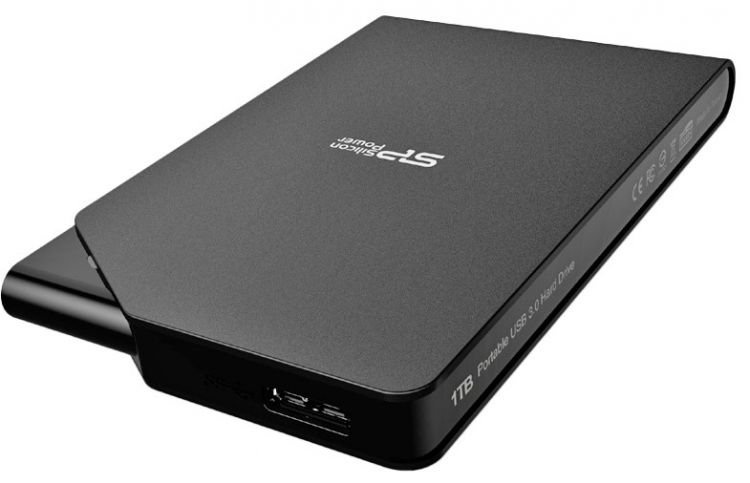 фото Внешний жесткий диск 1TB Silicon Power Stream S03, 2.5", USB 3.1, Черный