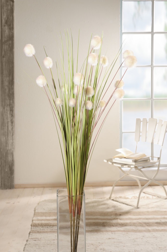 фото Декоративные цветы "Белые шары", 4 штуки Хит - декор