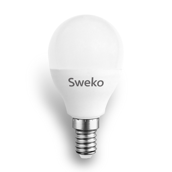 фото Лампочка Sweko 42LED-G45-10W-230-3000K-E14, Теплый свет 10 Вт, Светодиодная