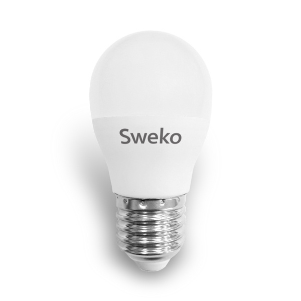 фото Лампочка Sweko 42LED-G45-10W-230-4000K-E27, Холодный свет 10 Вт, Светодиодная