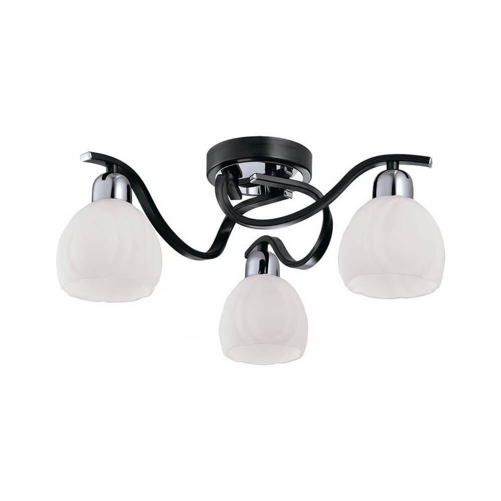 фото Потолочный светильник IDLamp 389/3PF-Blackchrome, E14, 60 Вт