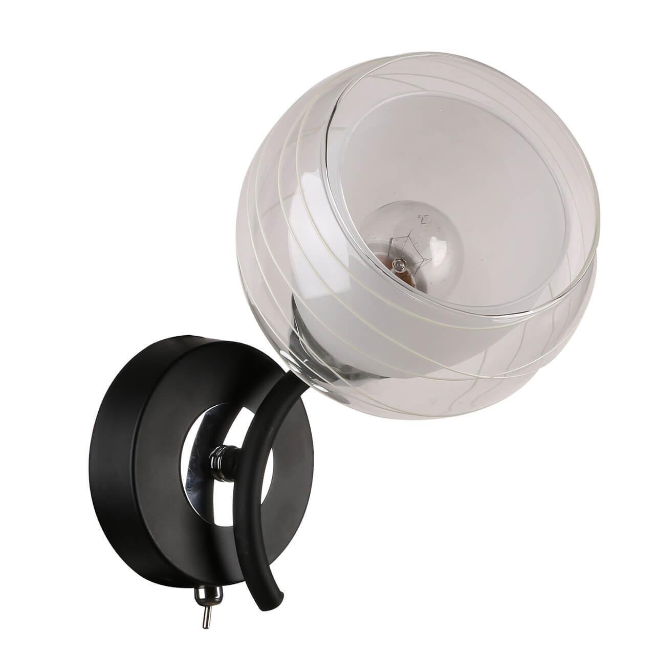 фото Бра IDLamp 845/1A-Blackchrome, E27, 60 Вт