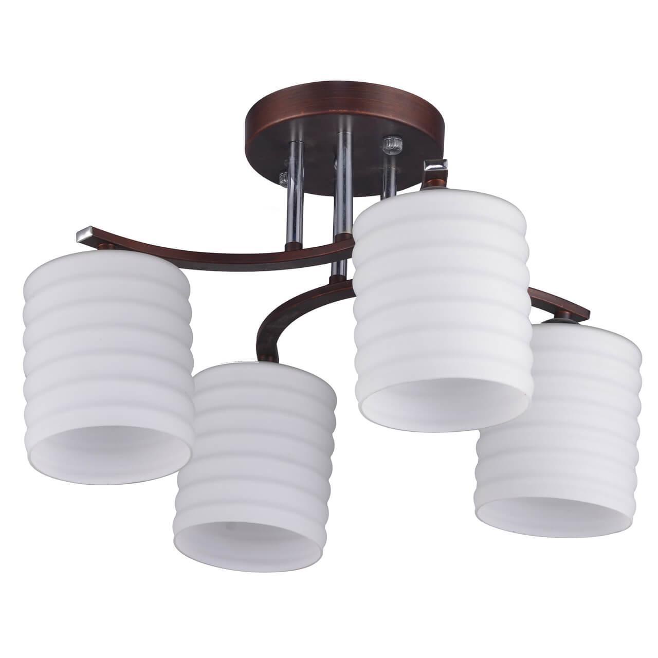 фото Потолочный светильник IDLamp 878/4PF-Darkcopper, E27, 40 Вт