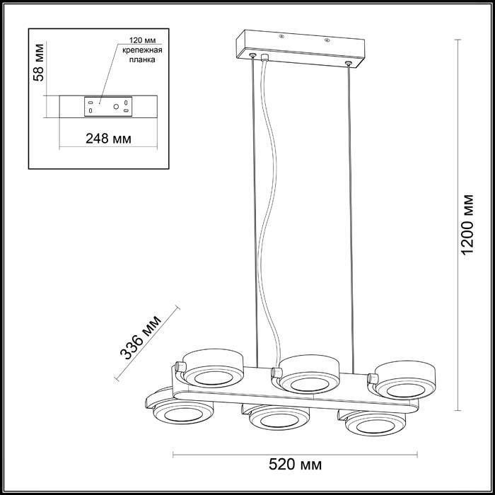 фото Спот Odeon Light 3493/60L, LED, 10 Вт