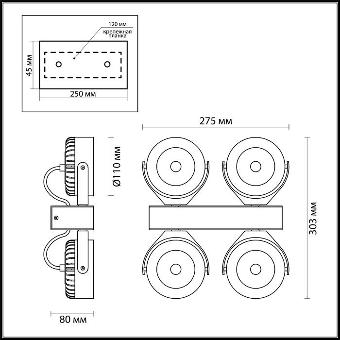 фото Спот Odeon Light 3818/40CL, LED, 10 Вт