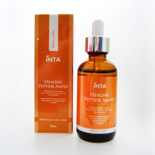 фото Сыворотка антивозрастная с отбеливающим действием с пептидами INTA Healing Peptide Ample