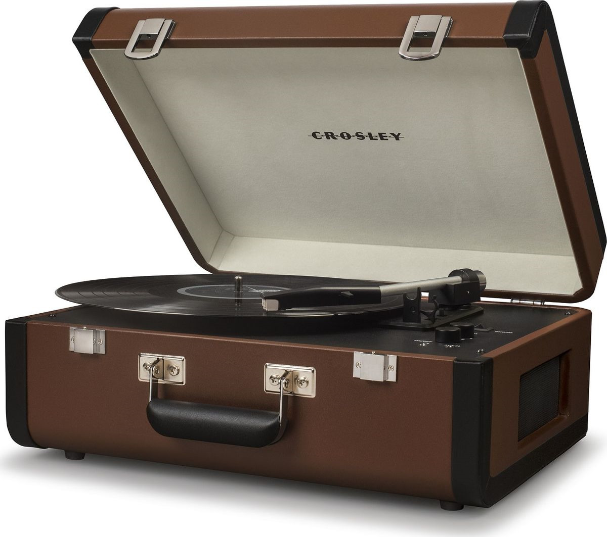 фото Проигрыватель виниловых дисков Crosley Portfolio Portable CRL6252A-BR, brown, black