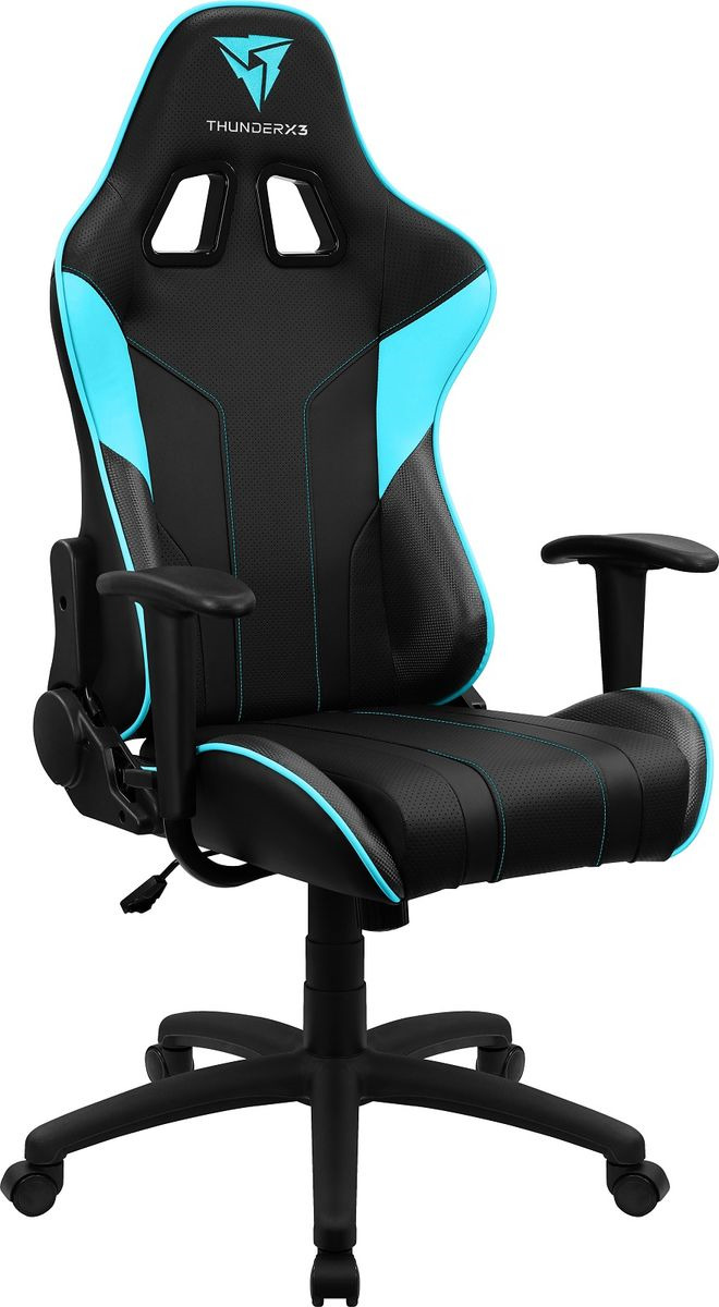 фото Игровое кресло ThunderX3 EC3, черный, голубой