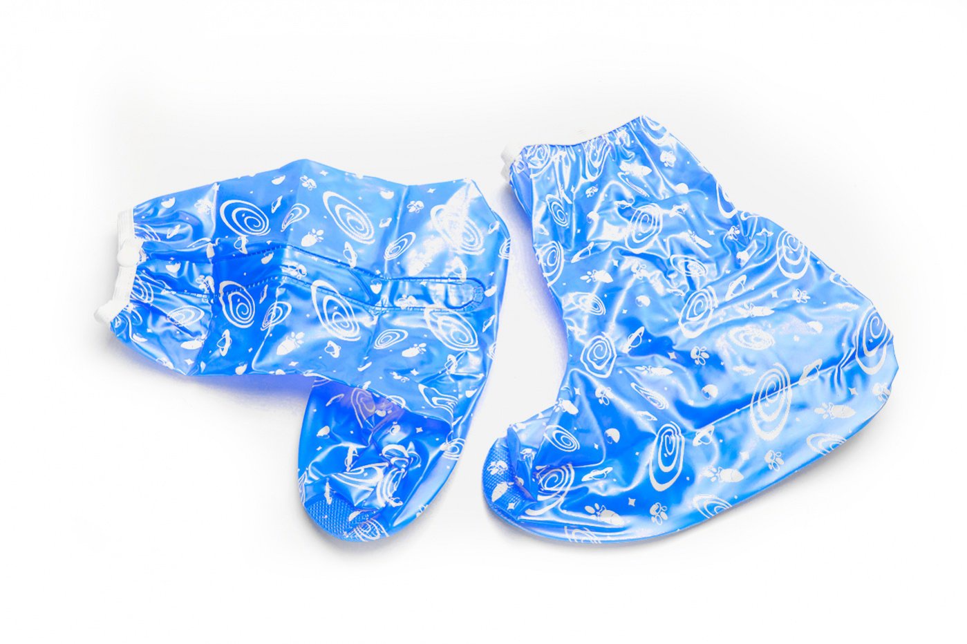 фото Чехлы грязезащитные для женской обуви - сапожки, размер L, цвет голубой Bradex