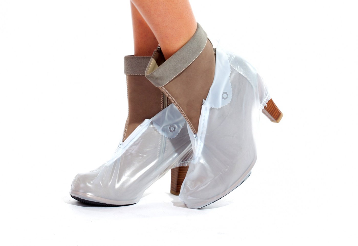 фото Чехлы грязезащитные для женской обуви на каблуках, размер M Bradex