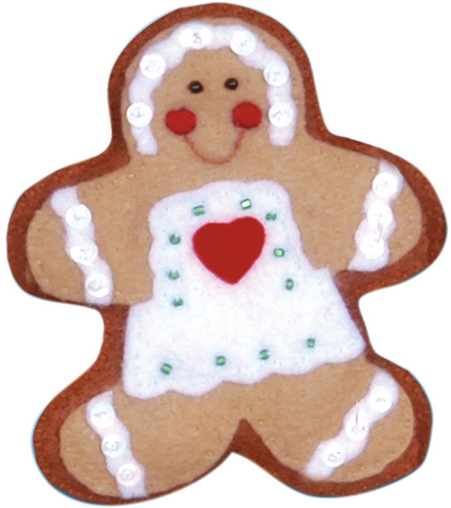 фото Набор для творчества Design Works "Gingerbread Girl Ornament Felt Applique Kit" Design works crafts