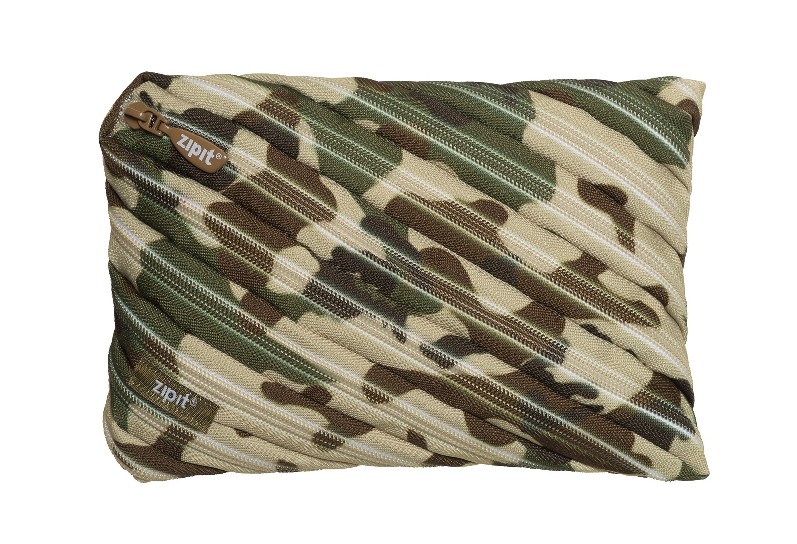 фото Пенал-сумочка CAMO JUMBO POUCH, цвет хаки камуфляж Zipit