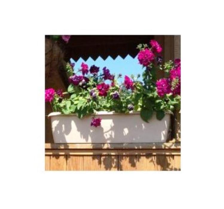 фото Горшок для цветов балконный ящик с поддоном дренаж кашпо боковая система полива декор уличный Тек.а.тек