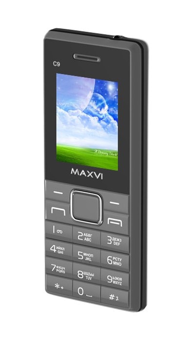 Мобильный телефон MAXVI C9 Grey-black