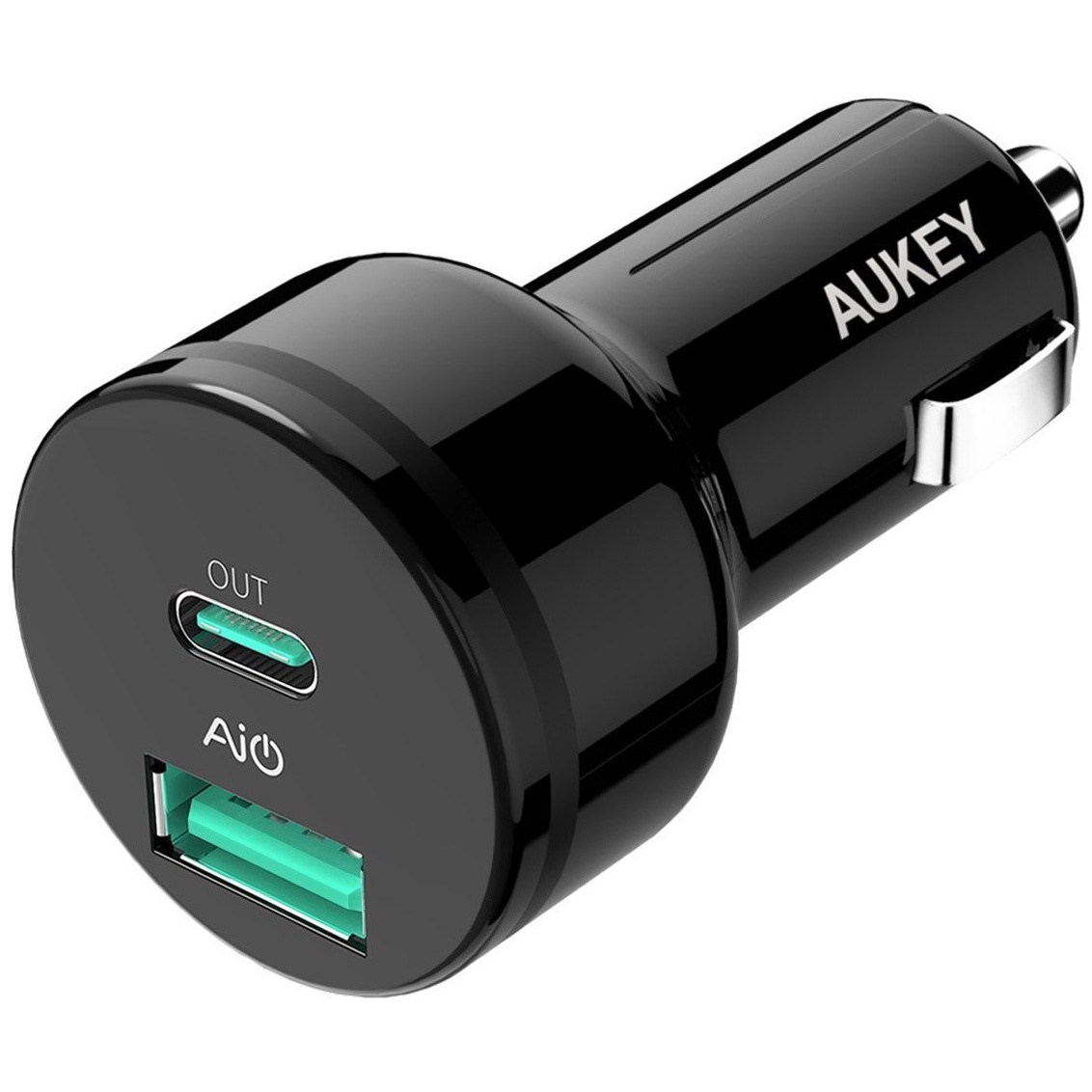 фото Автомобильное зарядное устройство быстрое PD 2.0 USB+USB Type-C Aukey CC-Y7