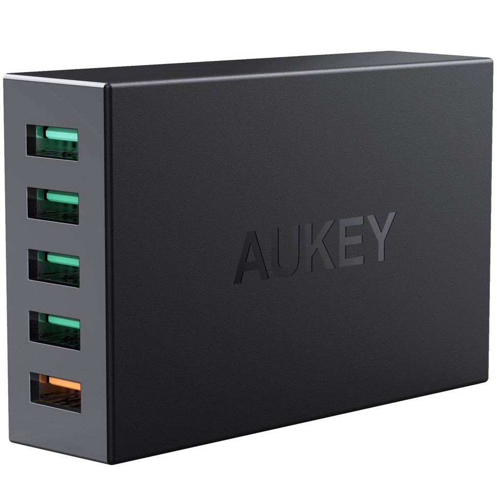 фото Сетевое зарядное устройство быстрое QC 3.0 5xUSB Aukey PA-T15