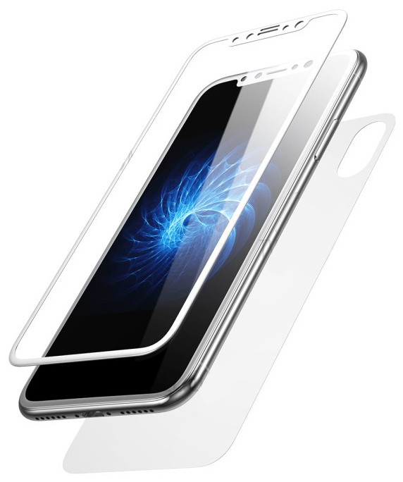 фото Комплект защитных стекол для iPhone X/XS Baseus Glass Film Set - Белый (SGAPIPHX-TZA2)