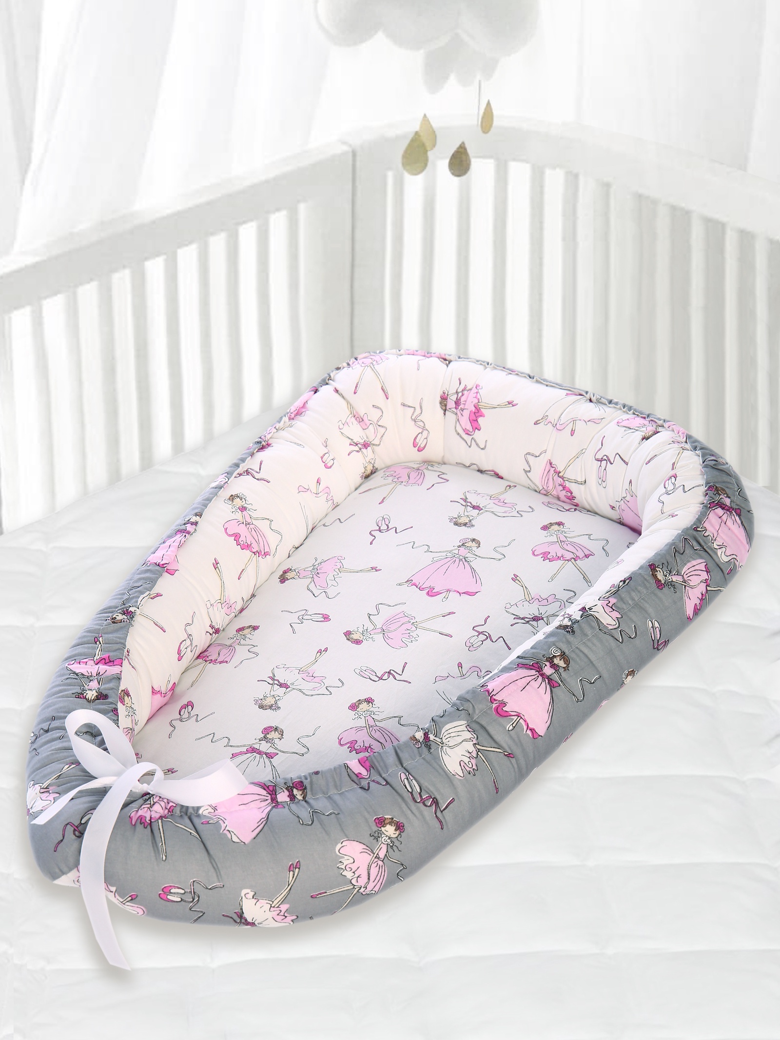 фото Кокон-гнездышко для новорожденных, позиционер для сна Спаленка