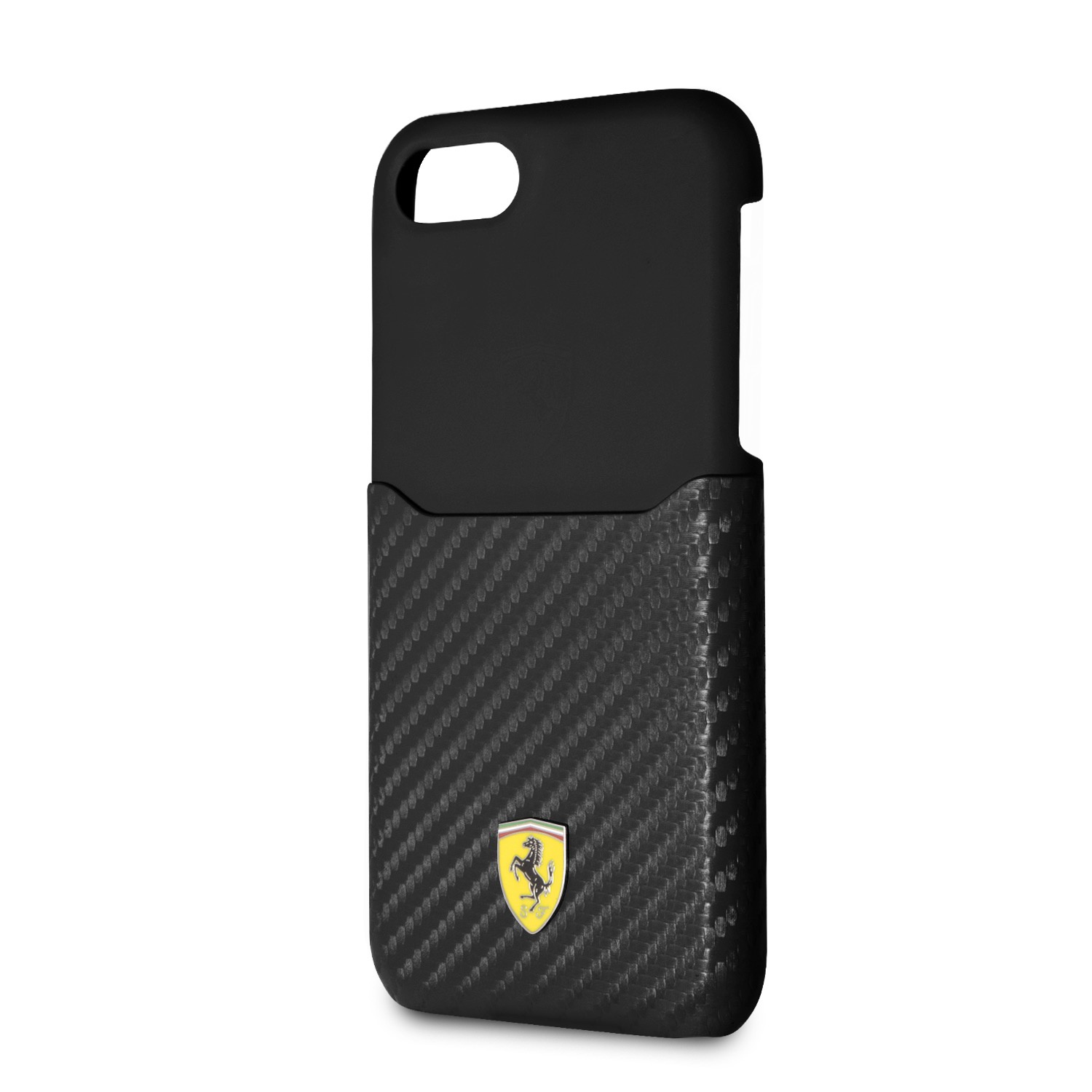 фото Чехол Ferrari On Track Carbon для iPhone 8/7, чёрный
