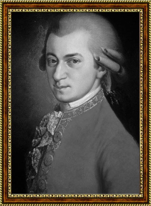 фото Портрет композитора Вольфганга Амадея Моцарта