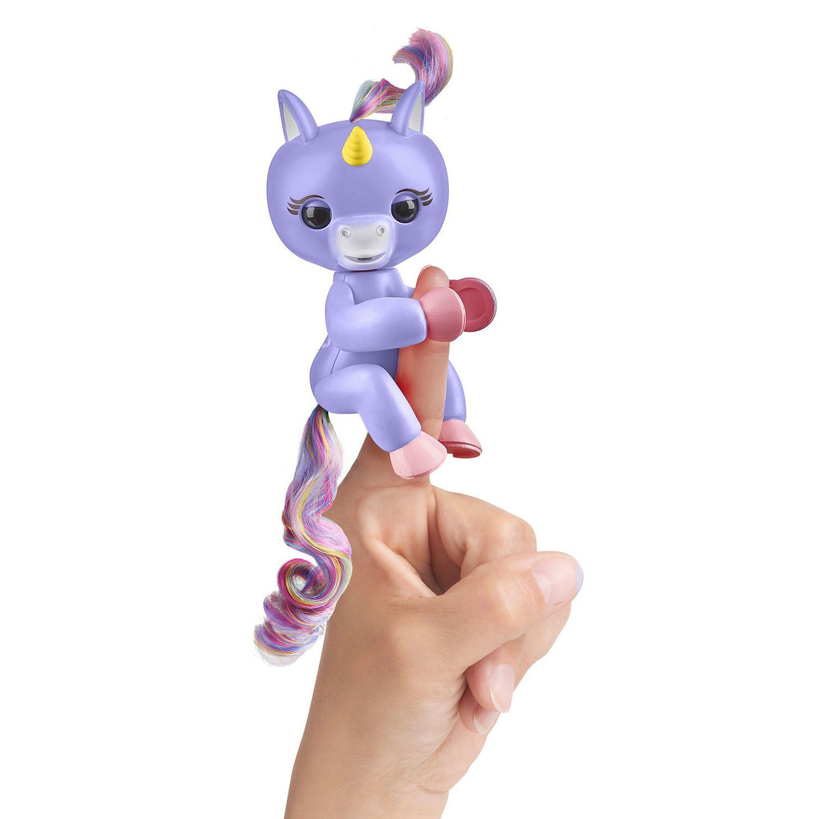 фото Интерактивная игрушка Fingerlings "Единорог Алика", 197488, фиолетовый, 12 см