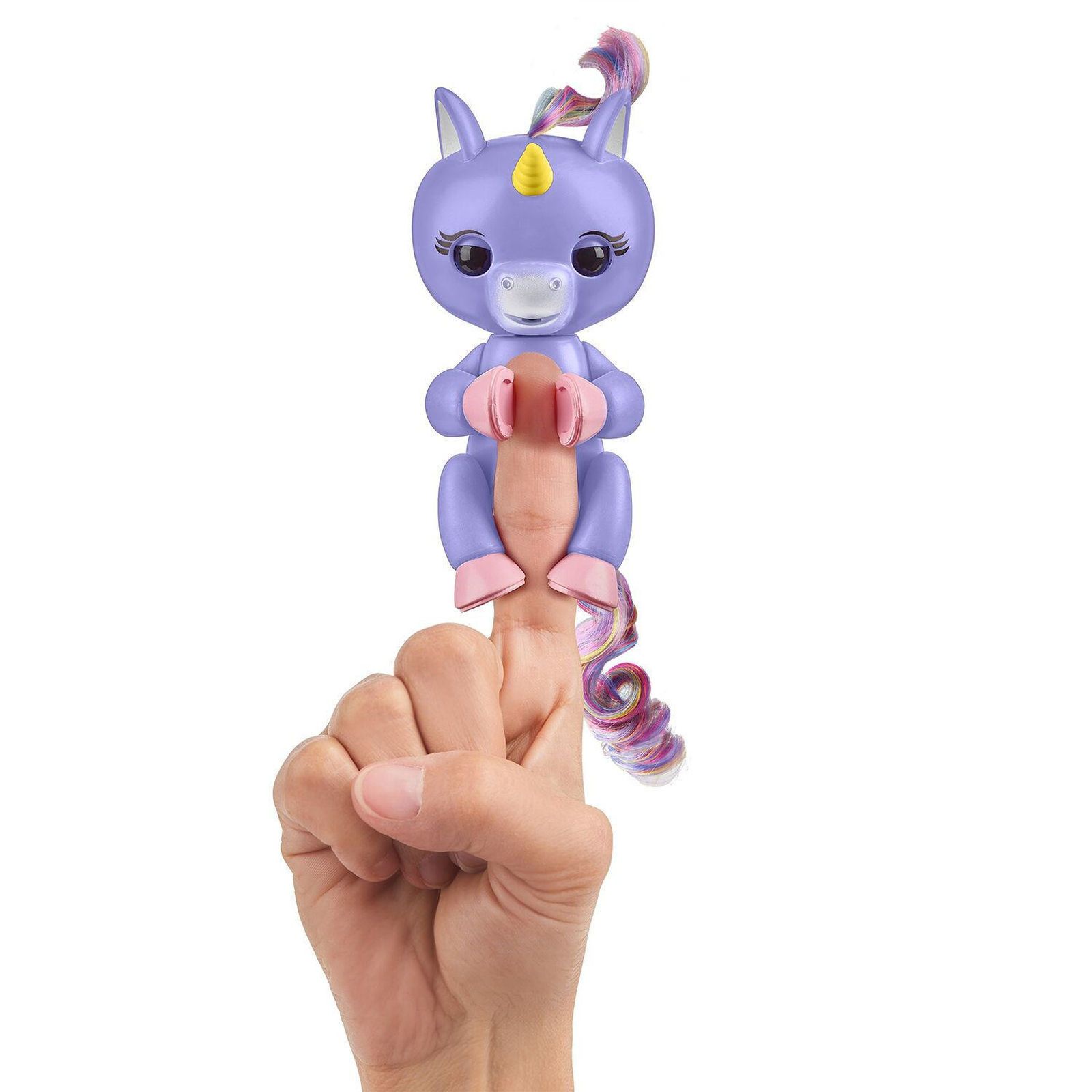 фото Интерактивная игрушка Fingerlings "Единорог Алика", 197488, фиолетовый, 12 см