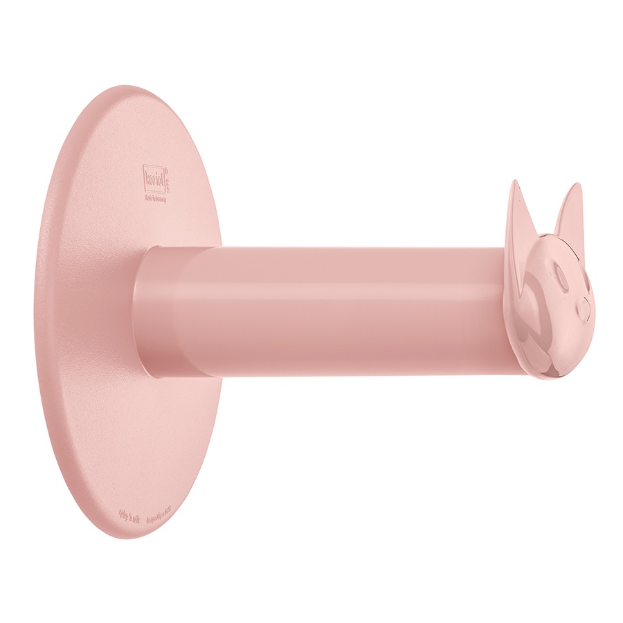 фото Держатель для туалетной бумаги Koziol Miaou, цвет: розовый