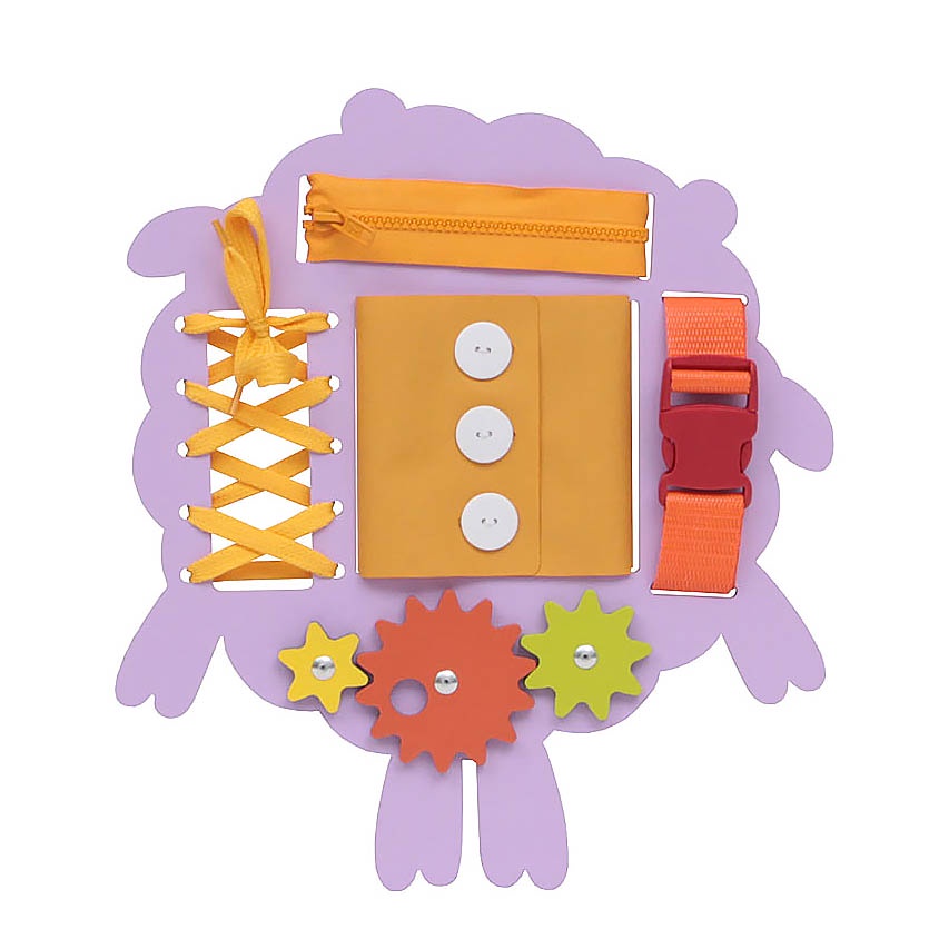 фото Игрушки для малышей Бизиборд Путевый Барашик Занятный дом