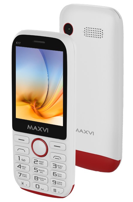 Мобильный телефон MAXVI K17 White-Red