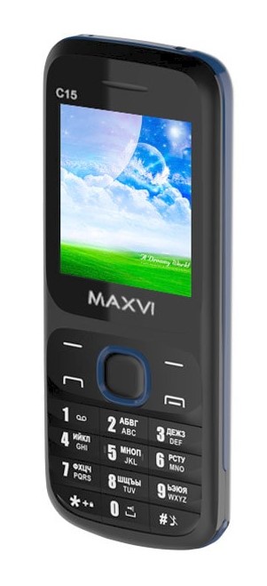 Мобильный телефон MAXVI C15 Black-blue