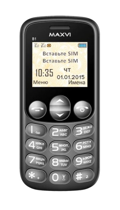 Мобильный телефон MAXVI B1 Black