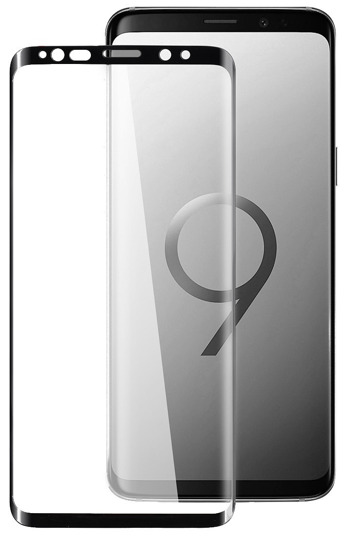 фото Стекло защитное Gurdini Cosmic Premium 3D Full Glue black противоударное для Samsung Galaxy S9,908770,черный