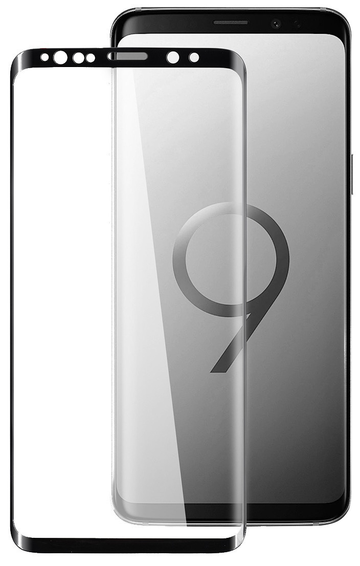 фото Стекло защитное Gurdini Cosmic Premium 2.5D Glue on the frame противоударное для Samsung Galaxy S9,908772,черный