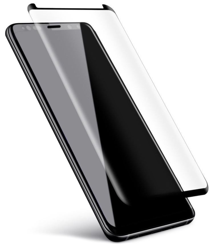 фото Стекло защитное Gurdini Cosmic Premium 2.5D Glue on the frame с вырезом для датчиков противоударное для Samsung Galaxy S9 Plus,908775,черный