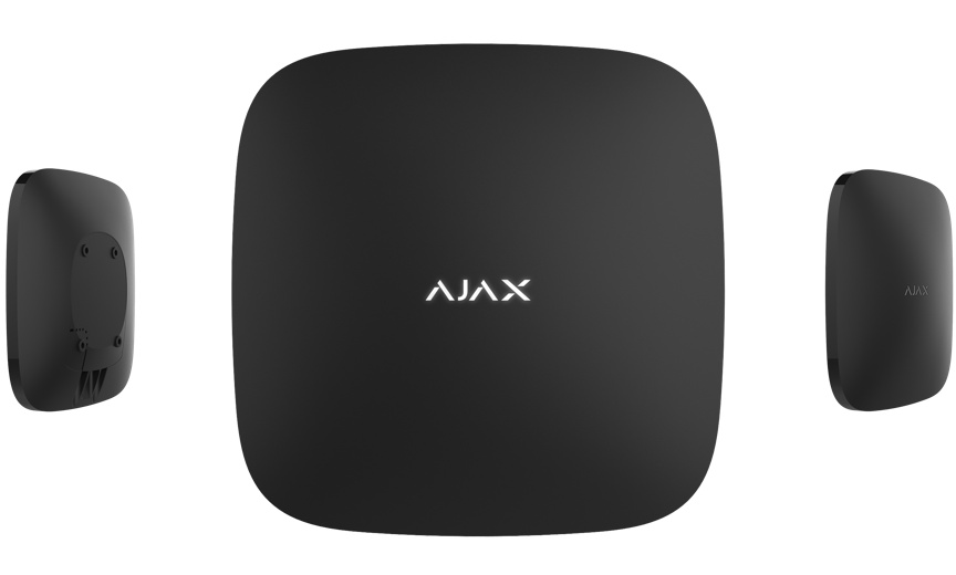 фото Центральная панель Ajax Hub Plus, 2GSM+Ethernet+Wi-Fi, черная