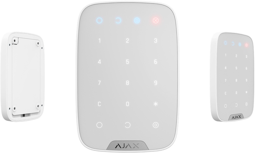 фото Беспроводная сенсорная клавиатура Ajax KeyPad, white