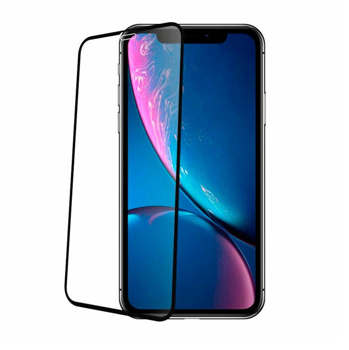 фото Стекло защитное FaisON для APPLE iPhone XR, Full Screen 11D, полный клей, чёрный