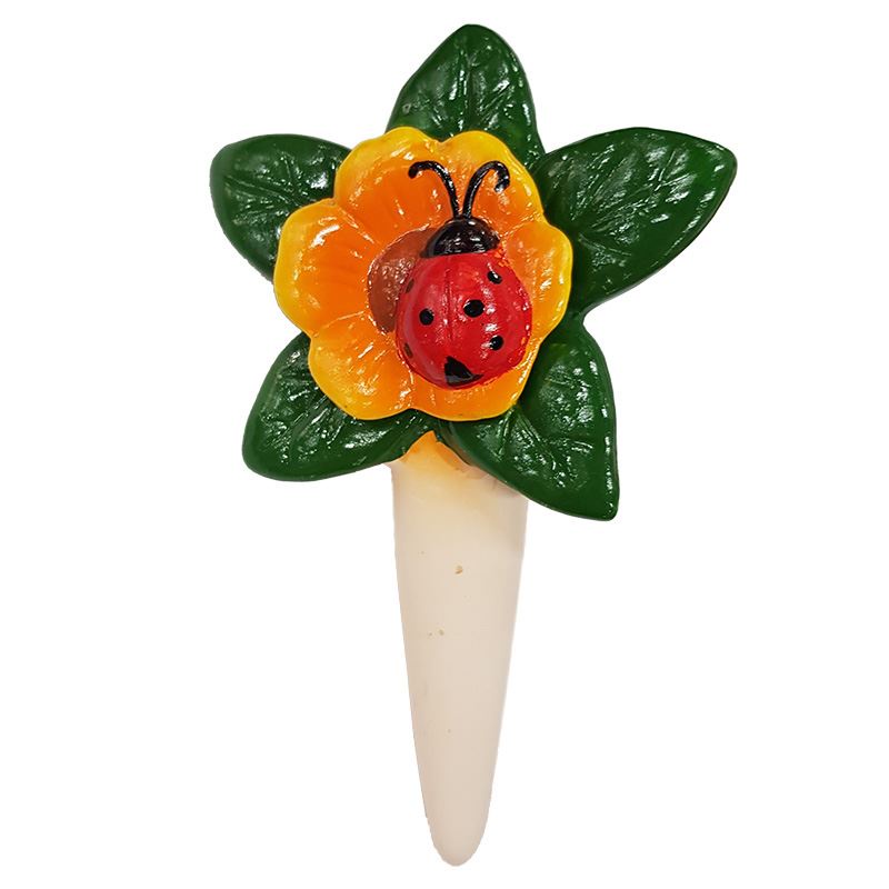 фото Ороситель керамический цветок с божьей коровкой Flors