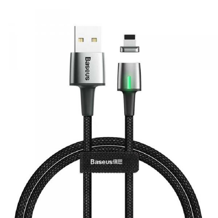 фото Кабель магнитный Baseus Zinc Magnetic Cable USB For iP 1.5A 2m Black