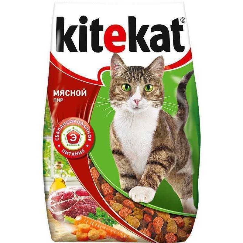 фото Корм сухой для кошек Kitekat мясной пир, 1,9кг